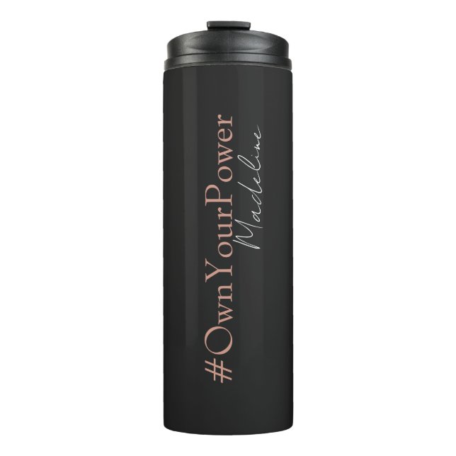Girlboss Empowerment Gift - Personalised Name – Thermal Tumbler (Front)