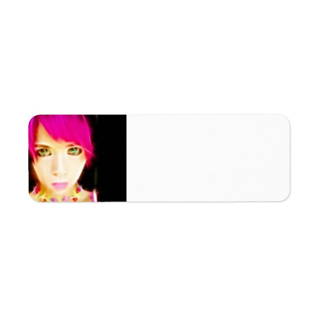 GirlFace 8 Return Address Label (Front)