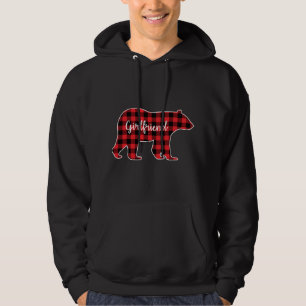 Girlfriend Bear Red Plaid Family Matching Christma Hoodie