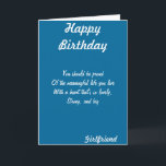 Girlfriend birthday greeting cards<br><div class="desc">Girlfriend birthday cards</div>