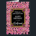 Girlfriend Birthday Pink Daisies<br><div class="desc">A floral birthday card for your girlfriend. This elegant birthday card showcases a delicate scattering of soft pink daisies, symbolising beauty, grace, and joy. The light and airy floral design brings a touch of nature’s charm, perfect for celebrating a special day with warmth and love. The cheerful flowers evoke feelings...</div>