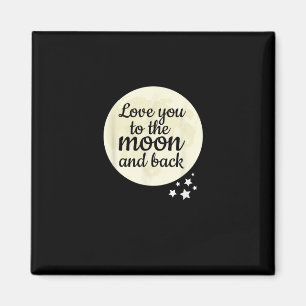 Girlfriend Boyfriend Love You To The Moon And Back Magnet