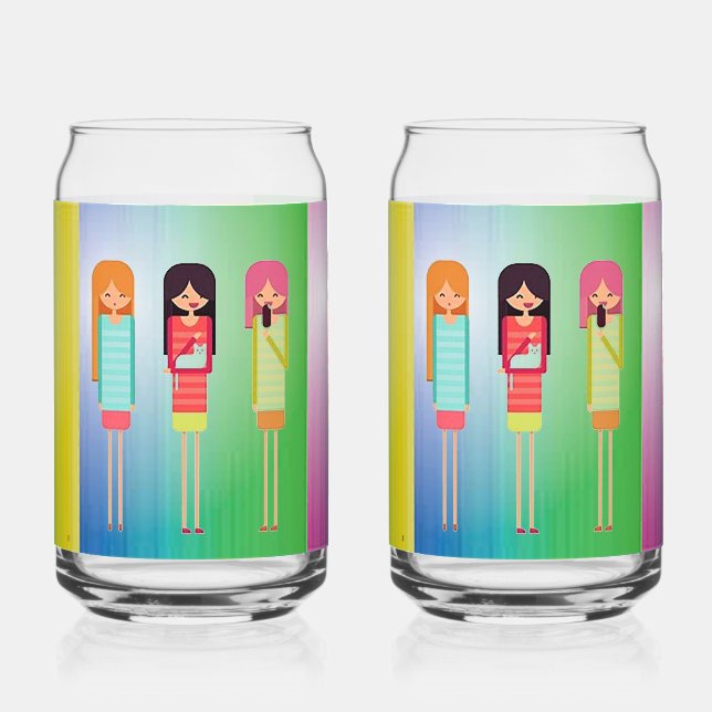 Girlfriend  can glass (Front)