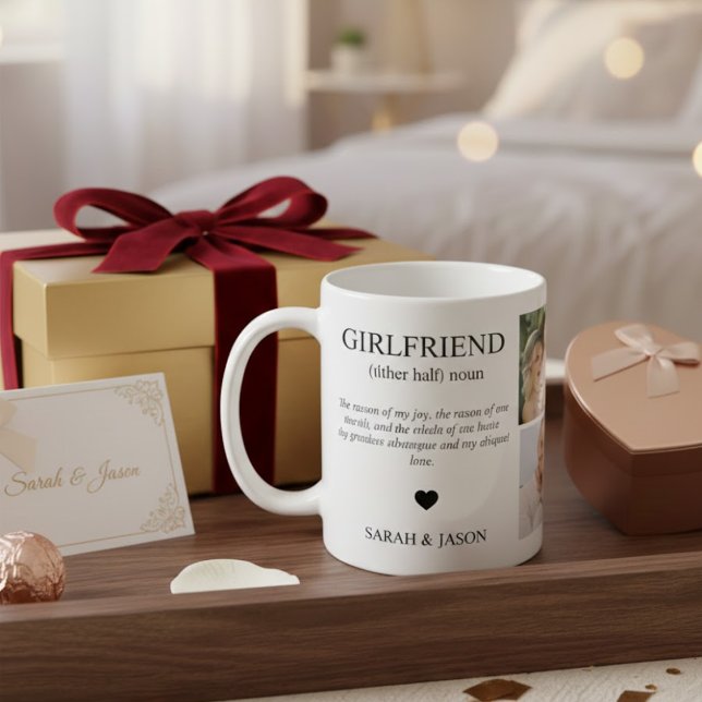 Girlfriend Definition Photo Collage Coffee Mug (Creator Uploaded)