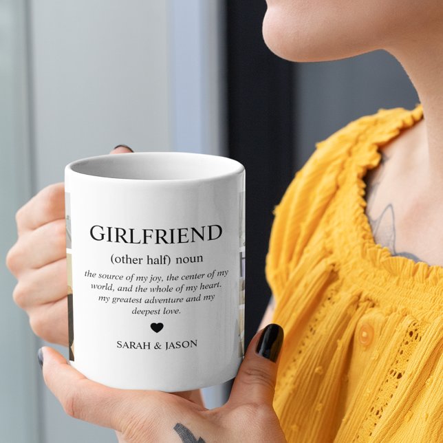 Girlfriend Definition Photo Collage Coffee Mug (Creator Uploaded)