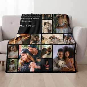 Girlfriend Definition Photo Collage Fleece Blanket