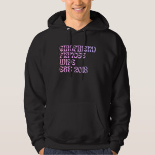 Girlfriend Fiance Wife Est 2018 Wedding Anniversar Hoodie