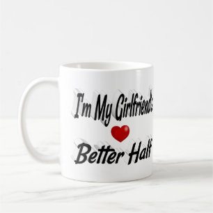 Girlfriend funny quote black text coffee mug