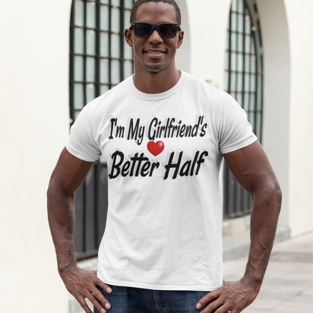 Girlfriend funny quote black text T-Shirt (Creator Uploaded)