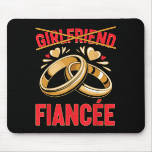 Girlfriend Future Husbande Wife Bride Engaged Mouse Pad