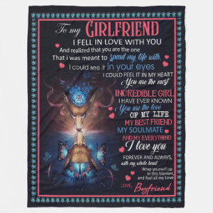 Girlfriend Gifts   Letter To My Girlfriend Fleece Blanket