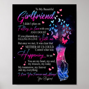 Girlfriend Gifts   Letter To My Girlfriend Poster