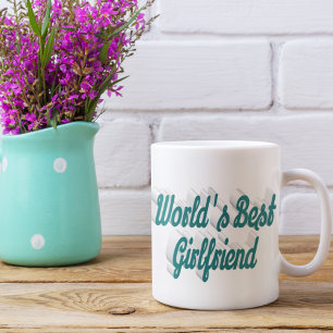 Girlfriend green half script coffee mug