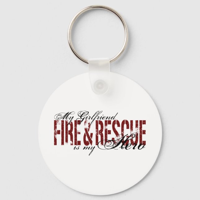 Girlfriend Hero - Fire & Rescue Key Ring (Front)