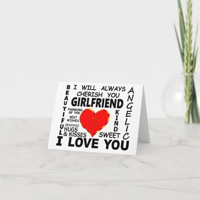 Girlfriend I Love You Card (Front)