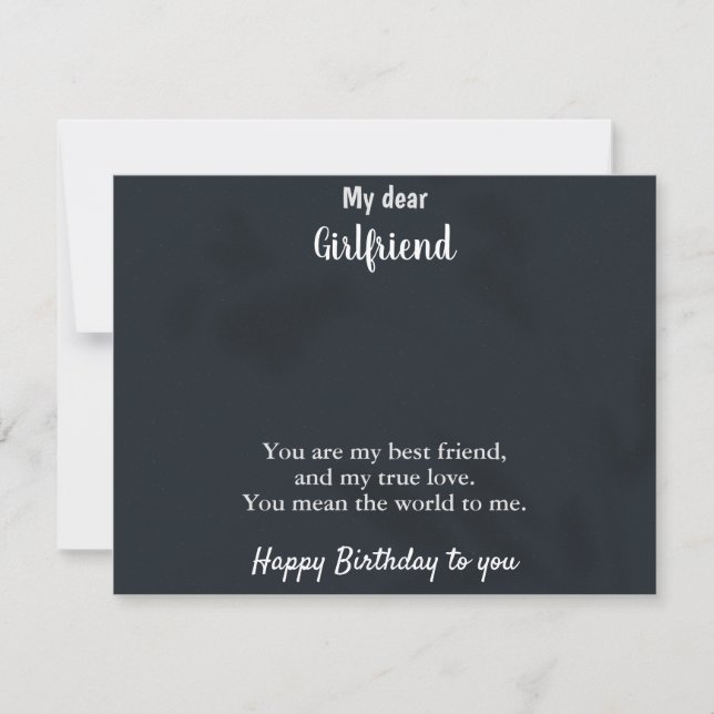 Girlfriend Jewelry Message Card (Front)