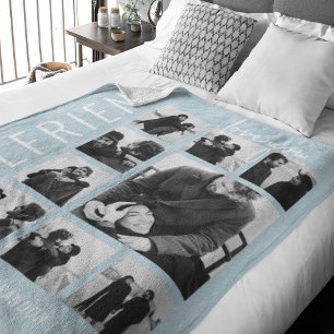 Girlfriend Love You Photo Collage Fleece Blanket