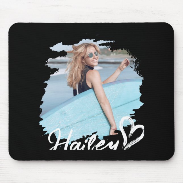 Girlfriend Nge Heart Simple Modern Cool Photo  Mouse Pad (Front)