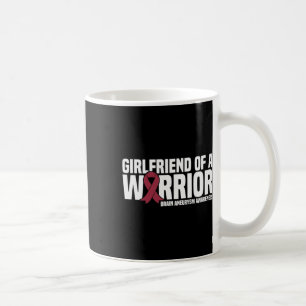 Girlfriend of a Warrior Brain Aneurysm Awareness  Coffee Mug