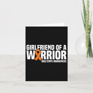 Girlfriend Of A Warrior Orange Ribbon Rsdcrps Awar Card