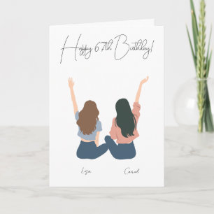 Girlfriend personalised Birthday Card