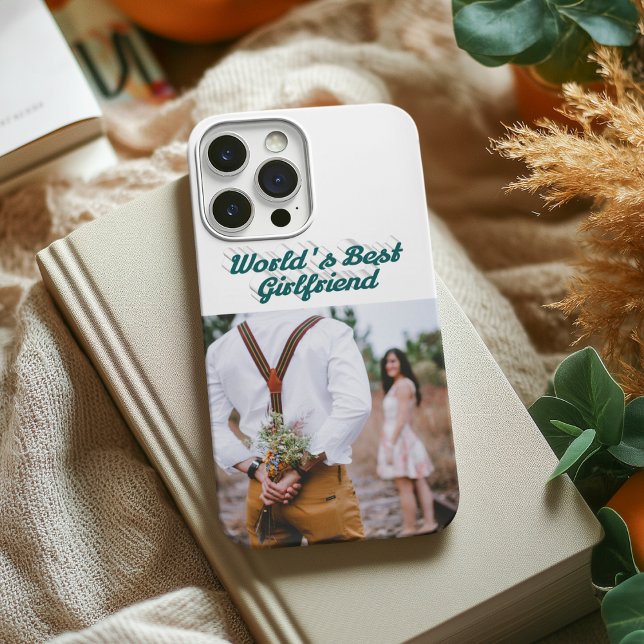 Girlfriend photo green script Case-Mate iPhone case (Creator Uploaded)