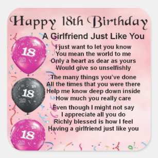 18th Birthday Stickers | Zazzle AU