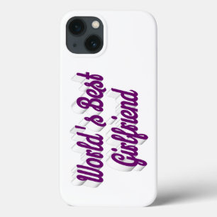 Girlfriend purple script iPhone 13 case