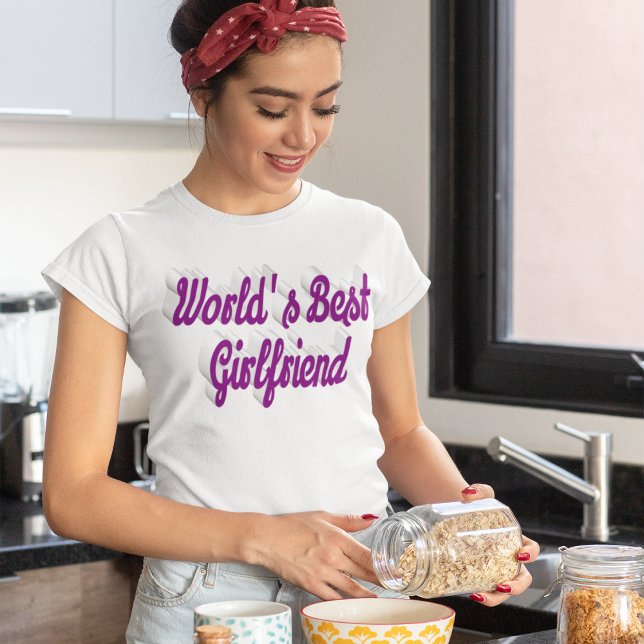 Girlfriend purple script T-Shirt (Creator Uploaded)