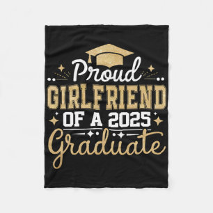 Girlfriend Senior 2025 Proud Girlfriend Of A Cl Of Fleece Blanket