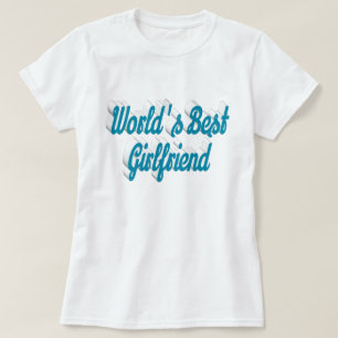 Girlfriend sky blue script T-Shirt