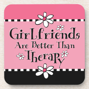Girlfriend Therapy Cork Coaster