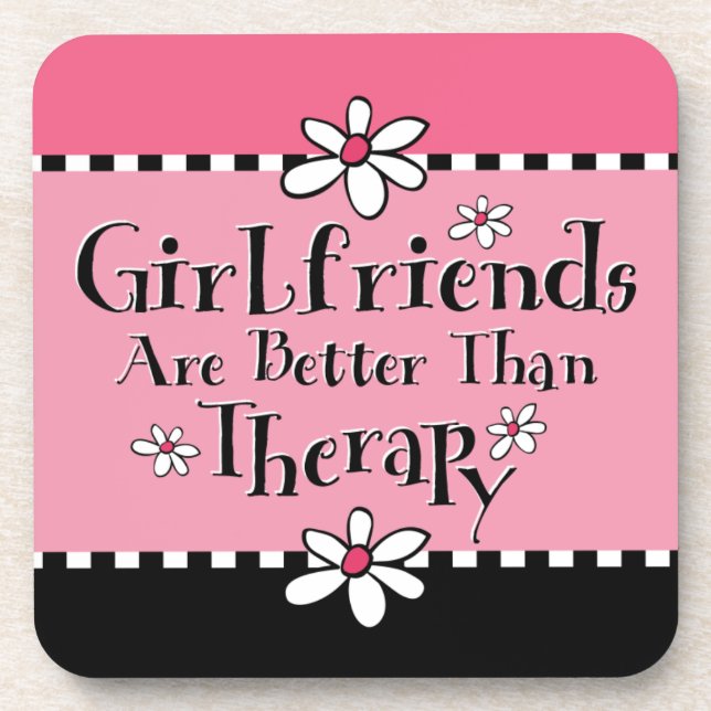 Girlfriend Therapy Cork Coaster (Front)