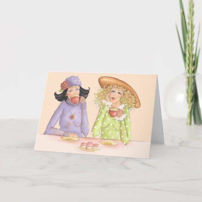 Girlfriends are Sisters - Greeting Card (Front)