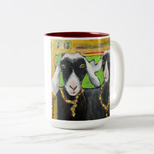 Girlfriends Goat Mug - funny goats with every cup!