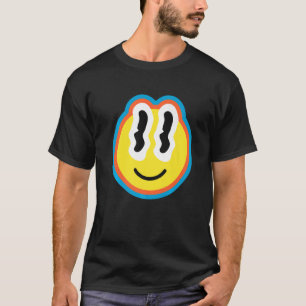 Girlie Cute Sticker Style Silly Eyes Smile T-Shirt