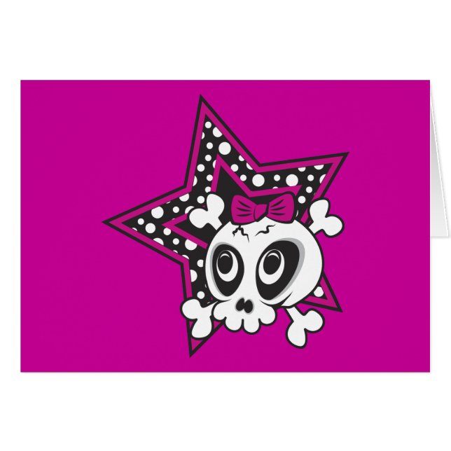 Girlie Emo Skull (Front Horizontal)