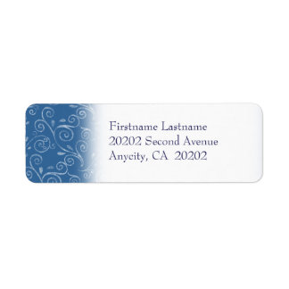 Girlie Swirlie Return Address Label