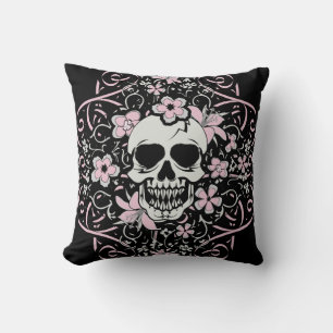 Girlie Vintage Skull Cushion