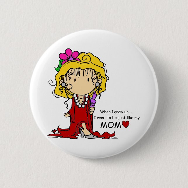 girllikemomm.png 6 cm round badge (Front)