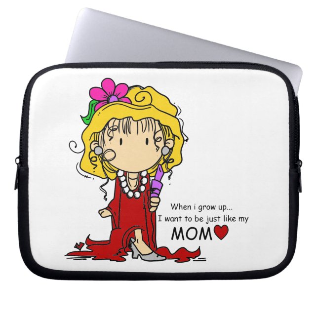 girllikemomm.png laptop sleeve (Front)
