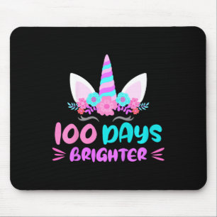 Girls 100th Day Of School Days Of School Brighter Mouse Pad