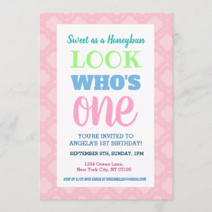 Girls 1st Birthday Invitation Wording