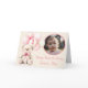 Girls 1st Birthday Photo Card