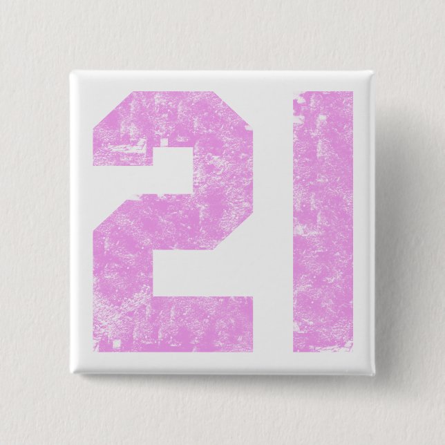 Girls 21st Birthday Gifts 15 Cm Square Badge (Front)