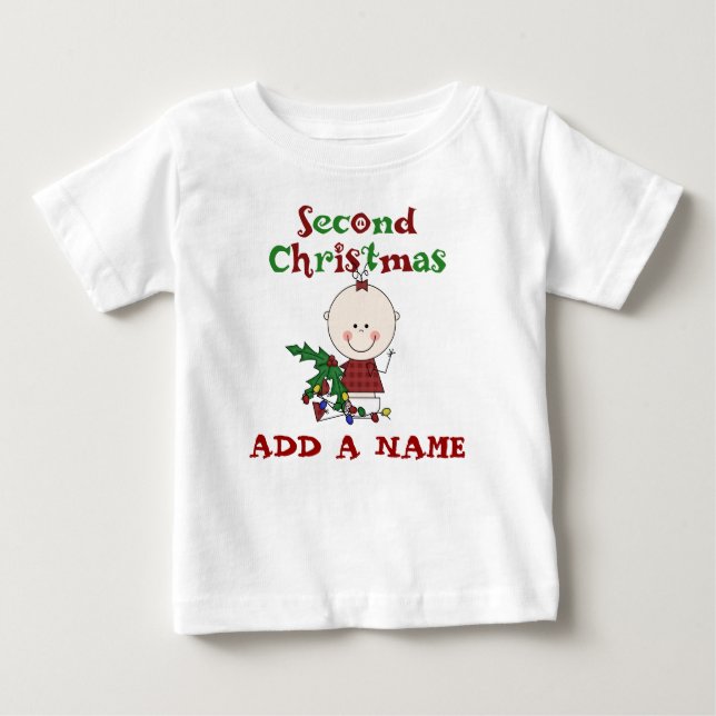 Girls 2nd Christmas T-shirt (Front)