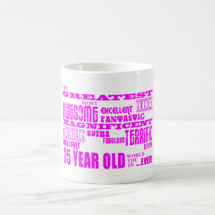 Girls 35th Birthdays Pink Greatest Thirty Five Coffee Mug