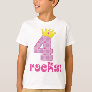 Girls 4th Birthday T-Shirt