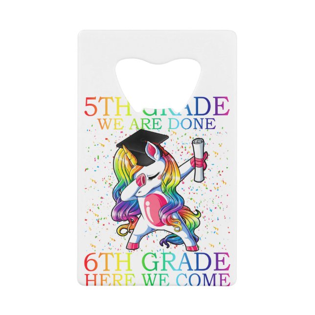 Girls 5th Grade Graduation Magical Unicorn Gift (Front)