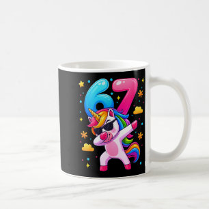 Girls 6 7 Unicorn Dab Number 67 Six Seven Meme You Coffee Mug